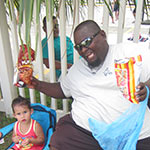 Stealing candy from a baby