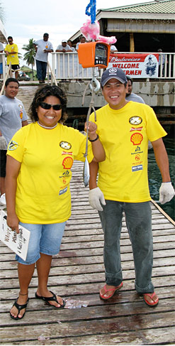 Weighing the best catch